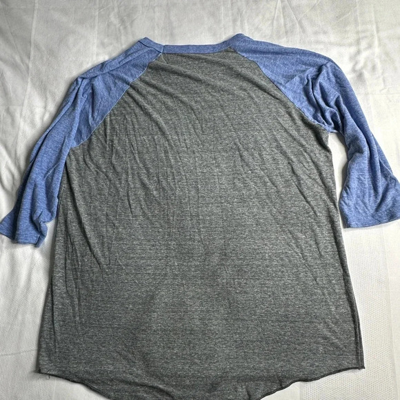 Disney Parks 3/4 Sleeve T Shirt All Day Everyday Womens/Unisex XLg Gray Blue Tee - Picture 5 of 6